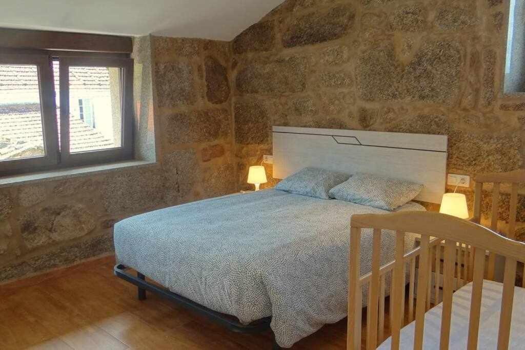 Casa rural recién restaurada en Canedo con terraza Carnota Extérieur photo
